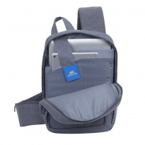 7529 grey Laptop Sling backpack 13.3